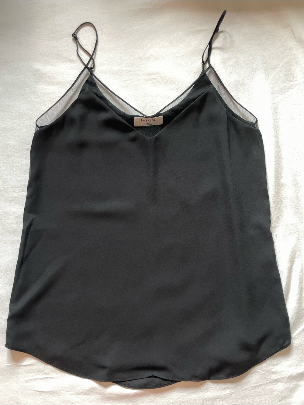 Aritzia Babaton Galen Mesh Camisole Black XXS